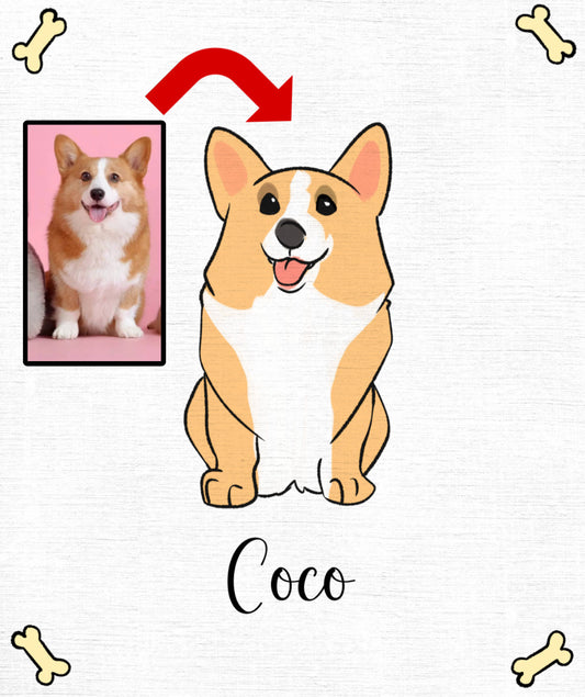 Custom Chibi Pet Portrait