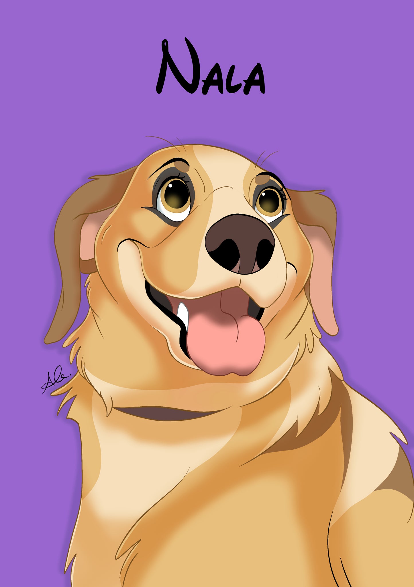 Custom Cartoon Pet Portrait