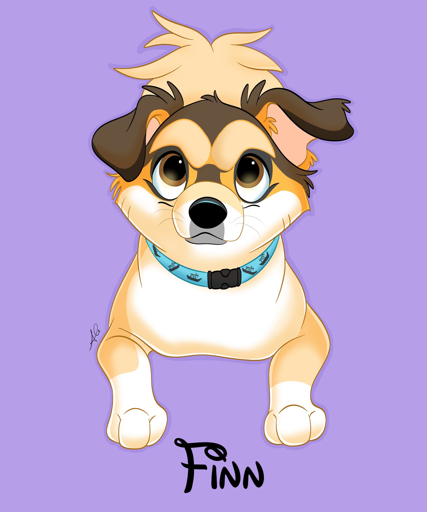 Custom Cartoon Pet Portrait