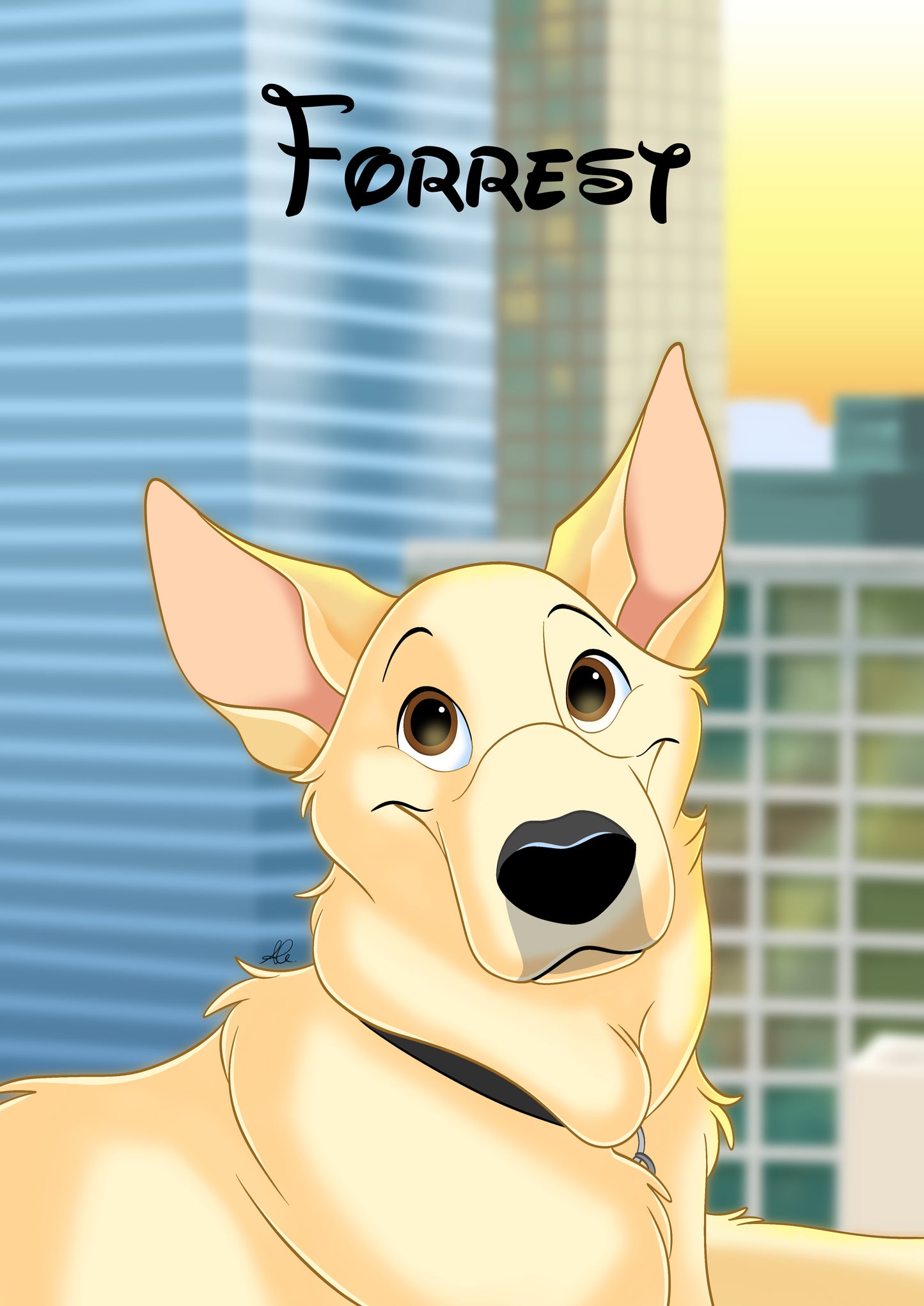 Custom Cartoon Pet Portrait